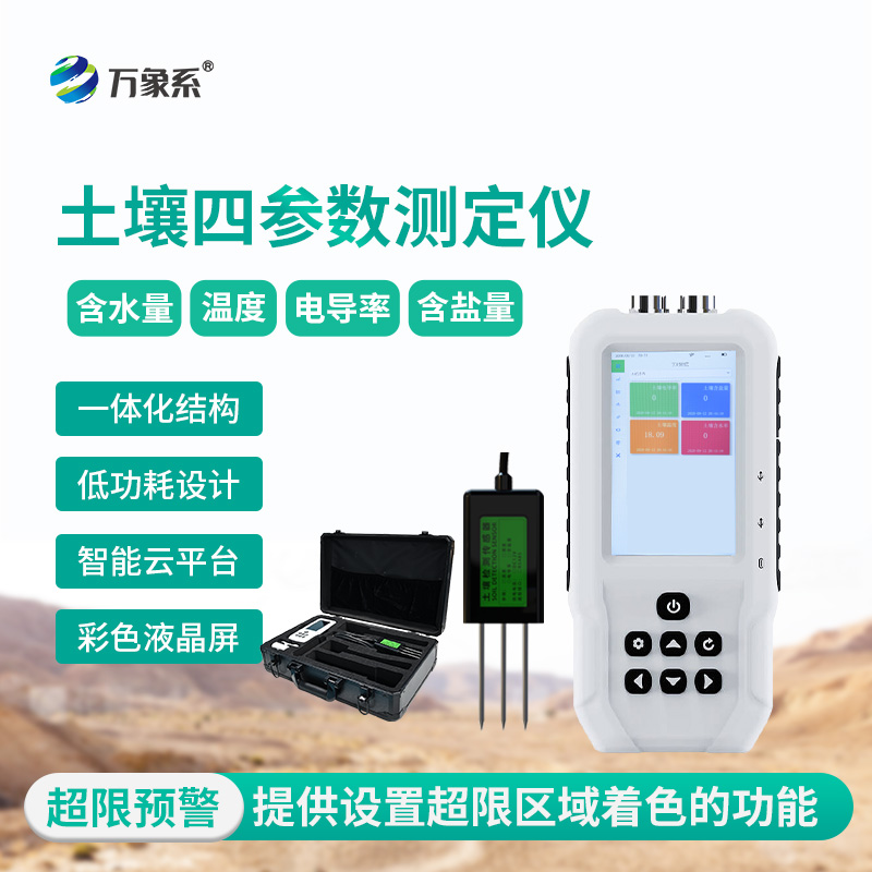 土壤溫濕度電導率含鹽量測定儀：?土壤監測的“多面手”